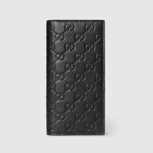 Gucci GG Emblem Long Wallet 850178 In GG Embossed Leather Black
