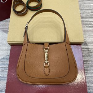 Gucci Jackie 1961 Medium Shoulder Bag 810232 In Grain Leather Brown