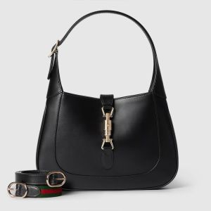 Gucci Jackie 1961 Medium Shoulder Bag 810232 In Leather Black