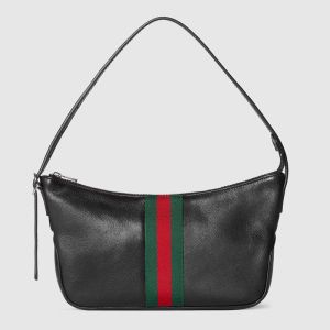 Gucci Lunetta Small Crossbody Bag 863406 In Soft Leather Black