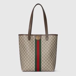 Gucci Ophidia Medium Tote Bag In GG Supreme Canvas 834465 Beige/Brown
