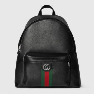 Gucci Ophidia Medium Backpack In Soft Leather 834466 Black