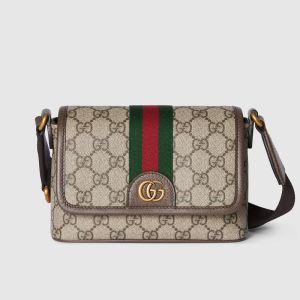 Gucci Ophidia Mini Bag In GG Supreme Canvas 838599 Beige/Brown