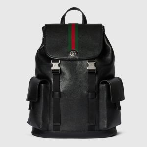 Gucci Ophidia Large Backpack In Soft Leather 839110 Black