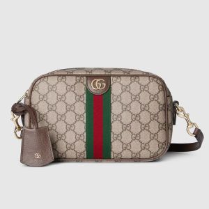 Gucci Ophidia Small Camera Bag In GG Supreme Canvas 841310 Beige/Brown