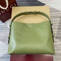 Gucci Beatrix Medium Tote Bag 850926 In Smooth Leather Green