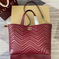 Gucci Betty Medium Tote 847387 In Matelasse Leather Red