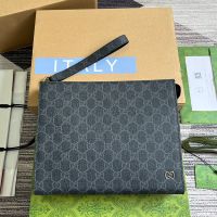 Gucci GG Small Pouch 768255 In GG Supreme Canvas Black