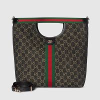 Gucci Giglio Large Tote 865452 In GG Supreme Denim Black