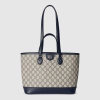 Gucci Ophidia GG Mini Tote 765043 In GG Supreme Canvas Beige/Blue