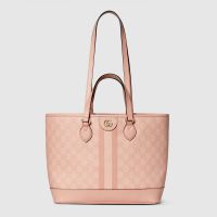 Gucci Ophidia GG Mini Tote 765043 In GG Supreme Canvas Pink