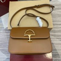 Gucci Siena Medium Top Handle Bag 855535 In Smooth Leather Brown