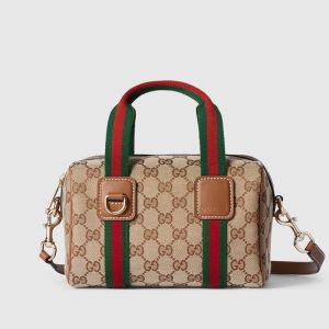 Gucci GG Mini Handbag 859975 In GG Supreme Canvas Beige/Brown